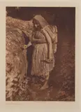 Edward S. Curtis, The Bark Gatherer, 1915, Large-format photogravure