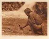 Edward S. Curtis, An Offering At The Waterfall - Nambé, 1925, Large-format photogravure