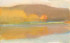 Wolf Kahn, Beaver Pond, Early Morning, 1972, oil on canvas