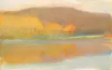 Wolf Kahn, Beaver Pond, Early Morning, 1972, oil on canvas
