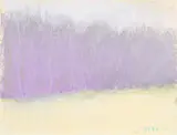 Wolf Kahn, Untitled (Purple Trees), 1987, pastel on paper