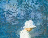 Robert Vickrey, The New Hat, 1970, tempera on gessoed Masonite