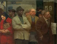 Max Ginsburg, 59th Street Station, 1968, oil on canvas