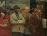Max Ginsburg, 59th Street Station, 1968, oil on canvas