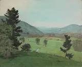 Ben Foster, Mid-day in the Valley, oil on canvas
