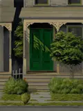 Charles Goeller, Across the Street, 1952, oil on canvas