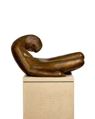 Hugo Robus, Dreamer, 1961, bronze with golden brown patina