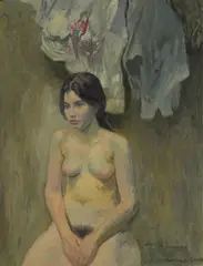 Raphael Soyer, Seated Nude, 1965, oil on canvas