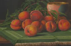 Levi Wells Prentice, Peaches, 1898, oil on canvas