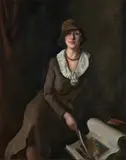 Aiden Lassell Ripley, Portraits of the Artist's Wife: Two Works, 1930, oil on canvas; charcoal on paper