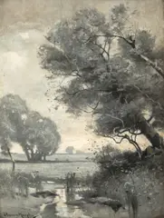 John Francis Murphy, The Brook, oil on canvas