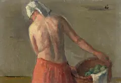 Robert Brackman, Study, oil on canvas