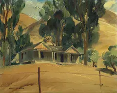 Pruett A. Carter, The Ranch House, oil on canvas