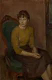 Louis Ritman, Seated Girl on a Green Chair