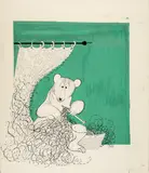 Al Hirschfeld, Russian Bear, ink and gouache on board