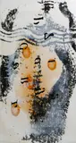Linda Burnham, Untitled (#9213), 1992, oil and resin on paper