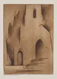 Eliot O'Hara, Church of the Pilgrims (c. 1950), Drypoint and aquatint on wove paper