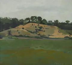Israel Hershberg, Landscape, oil on canvas