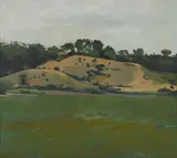 Israel Hershberg, Landscape, oil on canvas