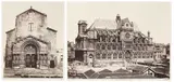Édouard Baldus, L'Église de St. Trophime, Arles; and Saint Eustache, c. 1860, photograph