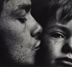 Untitled (Father and child), nd by Jan Saudek, Gelatin silver print, sold Feb 2023