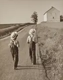 George Tice, Two Amish Boys, Lancaster, Pennsylvania