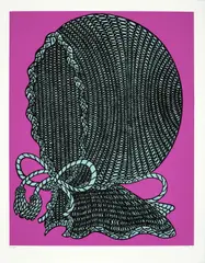 Baby Bonnet, by William Copley, Screenprint in colors on Somerset paper, sold Feb 2023