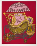 William Copley, Baby Buggy,, Screenprint in colors on Somerset paper