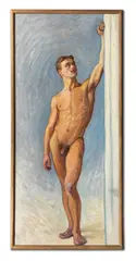 Eugène Jansson, Vid dörren (À la porte), oil on canvas
