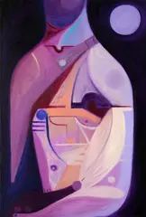 Celui que je veux by Antonakis Christodoulou, oil on linen, sold Jun 2023