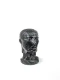 Émile Antoine Bourdelle, Héraklès archer - tête étude, bronze head; signed; monogram and with mark of the foundry