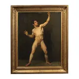 XIXe siècle Ecole française, Etude de nu, oil on canvas
