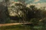 Frank Henry Shapleigh, The Bridge at Winter Park Florida, oil on canvas