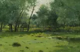 Charles Warren Eaton, Under the Willows, oil on canvas