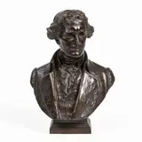 Robert Ingersoll Aitken, Bust of Thomas Jefferson, bronze with brown patina