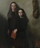 Margaret Fitzhugh Browne, Two Girls, oil on canvas