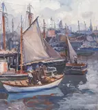 Emile Gruppé, Gloucester Harbor