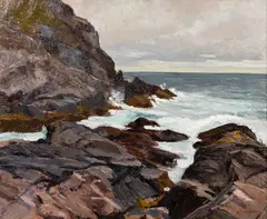 Abraham Bogdanove, Boggy's Bluff #2, oil on canvas
