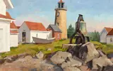 Donald Allen Mosher, Lighthouse Bell, oil on canvas