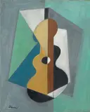 Charles Green Shaw, Untitled (Cubist Composition with Guitar)