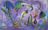 Rolph Scarlett, Anthropomorphic Abstraction, circa 1930, gouache on paper