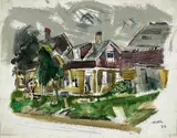John Marin, Deer Isle, Maine, watercolor and graphite on paper
