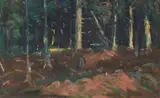 Robert Henri, In the Forest, pastel on paper