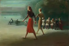 Guy Pène du Bois, Mothers, 1948, oil on canvas