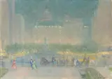 Johann Berthelsen, 5th Avenue Looking South From 59th Street (Nocturne)