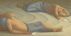 George Tooker, Sleepers IV, 1978, tempera on gessoed panel