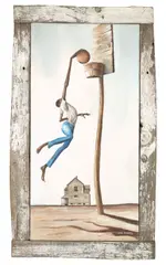 Ernie Barnes, High Aspirations, 1971, acrylic on canvas