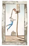 Ernie Barnes, High Aspirations, 1971, acrylic on canvas