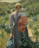 George Hitchcock, The Wayfarers, circa 1890, oil on canvas