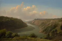Ferdinand Richardt, View of the Niagara River Looking Toward Lake Ontario, 1857, oil on canvas